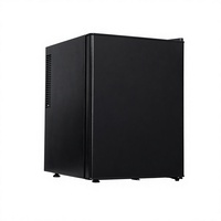 Mini-réfrigérateur portable 40L à porte unique, compact, en acier inoxydable, sans givre, pour hôtel, voiture, usage domestique