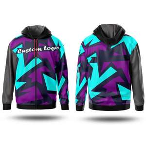 Custom Logo Full Zip Hoodie For <b>Men</b> Winter Warm <b>Fleece</b> Hooded <b>Jacket</b> Streetwear Unisex Bulk Wholesale OEM ODM - Product Image 5