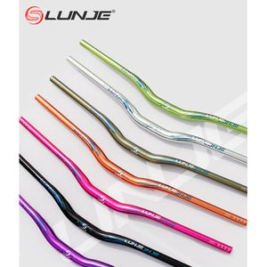 Guidon de vélo LUNJE, hauteur 35 mm, guidon de VTT pour descente, guidon en forme d'oiseau, 31,8*780 mm, en alliage d'aluminium, guidon de vélo à vitesse fixe - Product Image 2