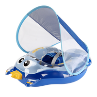 Swimbobo bébé anneau de natation gonflable nouvelle mise à niveau avec bandoulière PVC flotteur auvent enfants piscine eau jouet