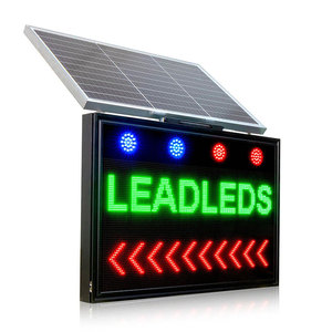 Fábrica Fabrica Señales de Tráfico Digitales Variables LED de 18 Pulgadas, Impermeables IP54, de 5 mm de Píxeles, Alimentadas por Energía Solar - Product Image 1