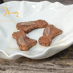 بيع بالجملة طبق بورسلين غير منتظم بنمط حجر إبداعي أبيض سيراميك غربي لمطعم الفندق - Product Image 2