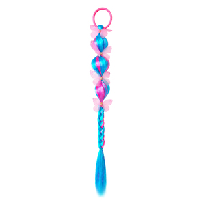 Parrucca a <span class=keywords><strong>trecce</strong></span> lunga con blocchi di colore per bambine, con <span class=keywords><strong>trecce</strong></span> a bolle per coda di cavallo - Product Image 4