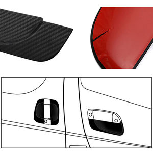 OEM ODM Custom <strong>Logo</strong> Car Anti Scratch Handle Door Bowl Protective Badge Rubber <strong>Sticker</strong> for <strong>Toyota</strong> Hiace 200 2005+ - Product Image 4