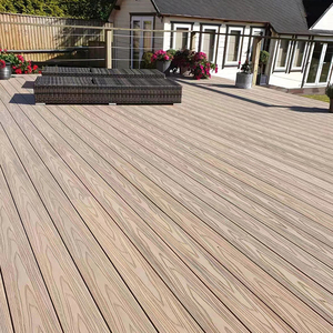 Ngoài trời Vườn không thấm nước composite decking Chất lượng cao <span class=keywords><strong>floorboards</strong></span> phổ biến trang trí WPC decking - Product Image 6