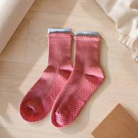 Calcetines de Pilates Personalizados de Alta Calidad con Logotipo, Color Rosa, Antideslizantes, Transpirables, para Gimnasio, Venta al Por Mayor