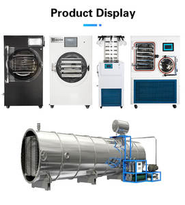 Casa Laboratório Secador de Congelamento a Vácuo para Frutas Legumes Carne Alimentos 4-6KG Capacidade Automatizado CE com Pirani <span class=keywords><strong>Vacuum</strong></span> <span class=keywords><strong>Gauge</strong></span> - Product Image 6