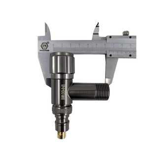 Robinet d'angle en acier inoxydable noir mat 4 mm, à montage sur plancher, anti-corrosion - Product Image 2