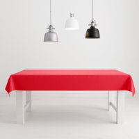 Vente chaude de haute qualité tissu Restaurant luxe rouge Restaurant nappe rectangulaire nappe de noël