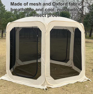 Tente de <span class=keywords><strong>camping</strong></span> légère à 8 côtés, abri en maille respirante pour la randonnée, le <span class=keywords><strong>camping</strong></span> en famille <span class=keywords><strong>et</strong></span> les pique-niques au parc - Product Image 2