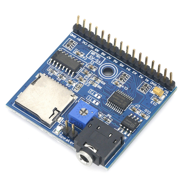 OKY3161-7 TF Card MP3 Voice Playback Module with Adjustable Potentiometer and Serial Port