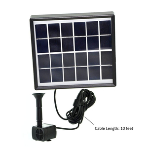 Dropshipping Fontaine d'eau solaire ronde caractéristique arrosage extérieur alimenté par batterie jardin piscine pompe fontaine décorative - Product Image 2