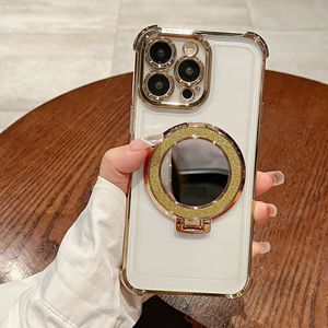 Coque de téléphone antichoc intégrale avec support magnétique intégré et miroir, compatible avec l'iPhone 17 Pro Max, nouvelle version - Product Image 6