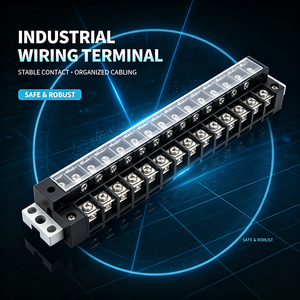 Bloc de bornes à visser sur rail DIN pour connexion de fils, idéal pour le câblage des armoires électriques - Product Image 4