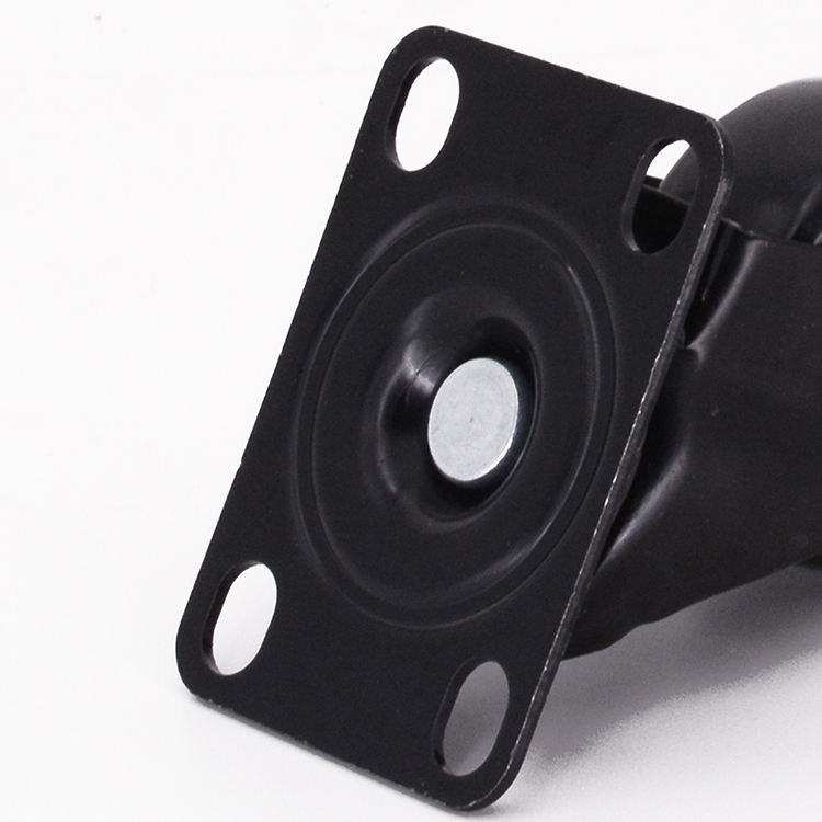 1.5 Inch Light Duty Red Pvc Swivel Caster Wheel (black)