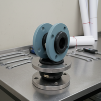 Matériaux de plomberie Sphère unique EPDM Bride flexible Compensateur de soufflet en caoutchouc Joint de dilatation