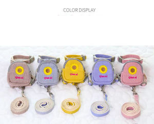 Produsen Grosir Desain Lucu Penggunaan Luar Ruangan Aneka Warna <span class=keywords><strong>Harness</strong></span> Kucing Anjing dengan Tas - Product Image 6