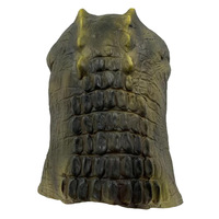 Masque de crocodile réaliste effrayant en latex pour adulte, masque intégral pour les fêtes d'Halloween et de Noël