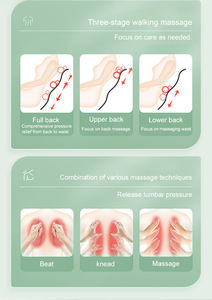 YIJIE YJ-628J-3 Tragbares Elektrisches <span class=keywords><strong>Shiatsu</strong></span> Lendenmassagekissen mit Heizfunktion, Tiefengewebemassage für Nacken und Körper, Zeitsteuerung - Product Image 5