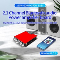 Carte d'amplification YS-S350H 220WX2+350W TPA3251 BT 5.0 2.1 canaux, amplificateur audio stéréo avec réglage des aigus et des basses pour subwoofer S350H