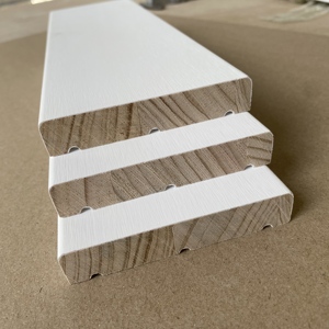 Cadre de porte en pin FJ apprêté blanc, moulure en bois pour porte - Product Image 4