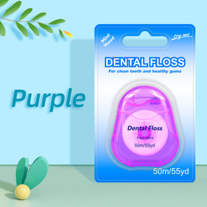 Filo Interdentale Colorato Cerato alla Menta da 50 Metri per la Pulizia dei Denti - Product Image 1