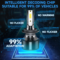 Phare LED Mini-S5 super lumineux 6000k température de couleur tout-en-un H4 H7 H8 H11 9005 9006 voiture LED ampoule de feux de croisement