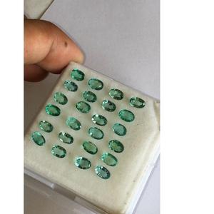 พลอยสีเขียวทรงรีทรงไข่มรกตธรรมชาติเกรด AAA ได้รับการรับรองสำหรับเครื่องประดับ - Product Image 3