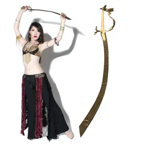 Medieval Egyptian Arab belly dance performance prop sword with dragon handle