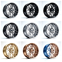 Jantes en alliage forgé 17 18 19 pouces 5x100 5x108 5x112 5x114.3 5x120 finition usinée maille pour voiture de tourisme ajustement universel