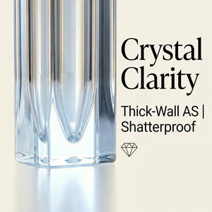 En stock – Tubes de brillant à lèvres carrés vides de 7 ml, élégants et luxueux, transparents, roses, bleus, blancs, noirs, ou noirs mats, pour marque privée - Product Image 5