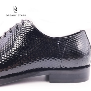 Chaussures habillées Oxford en cuir véritable pour hommes, motif patchwork, confortables, souples et respirantes, pour mariage, saison automne - Product Image 4