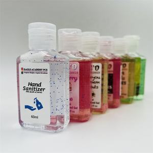 Desinfetante para as mãos com logotipo personalizado, desinfetante antibacteriano para as mãos, gel e álcool, tamanho para viagem - Product Image 1