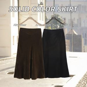 Women 2025 Autumn New Chic Fashion <b>Checkered</b> MIDI <b>Skirt</b> Dot MIDI <b>Skirt</b> Vintage High Waist Female <b>Skirts</b> Mujer - Product Image 2