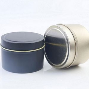 Latas de hojalata negras y plateadas de 2oz, 4oz, 8oz al por mayor con tapa de rosca, serigrafiadas, reciclables, de lujo, redondas y profundas, para regalo. - Product Image 4