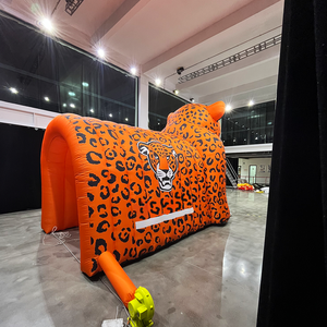 Tunnel de football gonflable géant en PVC/Oxford, thème animal guépard panthère, étanche, durable, facile à installer, taille 6m pour événements sportifs - Product Image 4