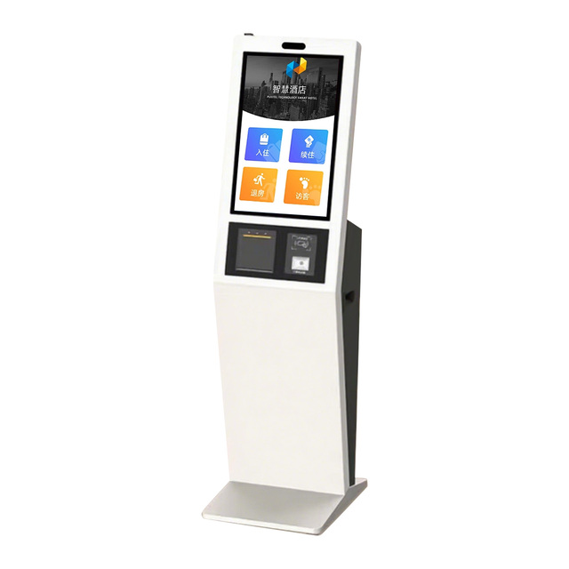 Floor Standing Queue Calling Kiosk Built-in 57mm Thermal Printer Intelligent Waiting Number Machine for Hospital Outpatient Hall