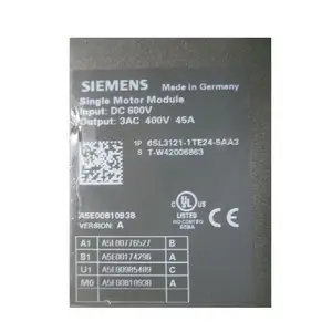 Siemens Sinamics S120โมดูลมอเตอร์เดี่ยว6SL3121-1TE24-5AA3 DC ใหม่