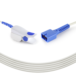 Nhà máy trực tiếp 9pin SpO2 thăm dò cảm biến Fukuda denshi ds7100 ds7300 dành cho người lớn ngón tay Clip SpO2 cảm biến ds100a Cảm biến de SpO2 - Product Image 1