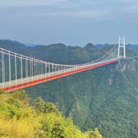 Puente de Acero de Alta Eficiencia y Durabilidad, Estructura de Arco Prefabricada con Protección Anticorrosión para la Construcción de Autopistas