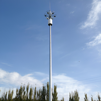 Tour Monopôle Compacte YingHao pour Amélioration du Signal LTE Urbain, Légère en Acier Galvanisé, Tube Unique, Durée de Vie 30-50 Ans