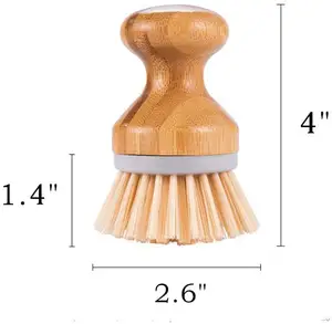 Brosse de nettoyage multifonctionnelle, époussette de haute qualité à manche en bois écologique