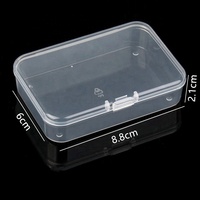 Boîtes de présentation rectangulaires en plastique PP transparent recyclables personnalisées avec couvercle pour le rangement de vis et de composants de quincaillerie