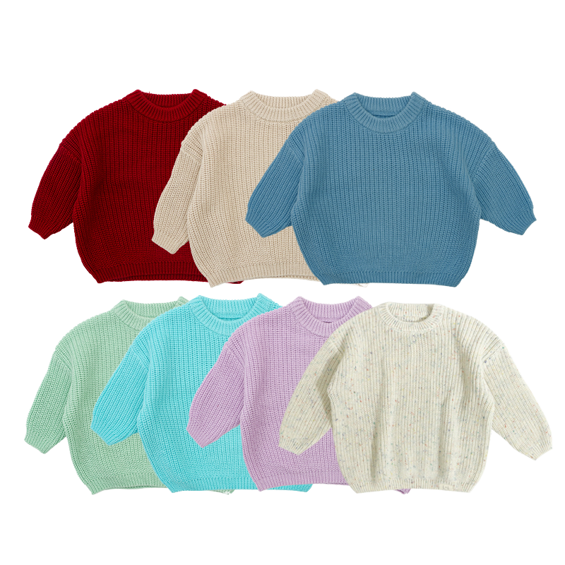 Autumn Winter Oversized 100 Cotton Knitted