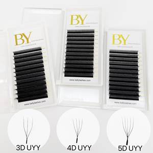 การต่อขนตาปลอมแบบโค้งงอ8-15มม. C D Clover <span class=keywords><strong>uyy</strong></span> 3D 4D รูป5DW ต่อขนตา U-3DW - Product Image 5