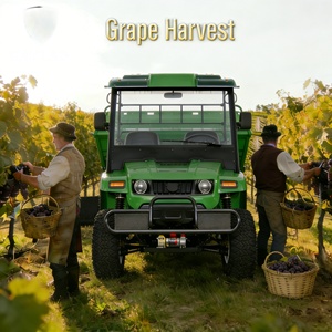 Veicolo Utilitario UTV Fuoristrada Elettrico Certificato CE per Trasporto Vendemmia in Vigneto e Lavori Agricoli - Product Image 3