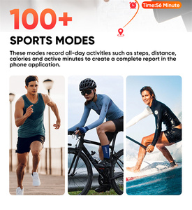 Montre connectée intelligente à écran tactile complet de 1,83 pouce, 1000 mAh, étanche IP68, tracker de fitness sportif, montre-bracelet avec moniteur de fréquence cardiaque intégré - Product Image 3
