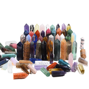 Articoli all'ingrosso in cristallo naturale: Torre di Citrino, Pietre Curative, Punte di Quarzo Rosa 6-9cm, Punte a Bacchetta Spirituali - Product Image 1