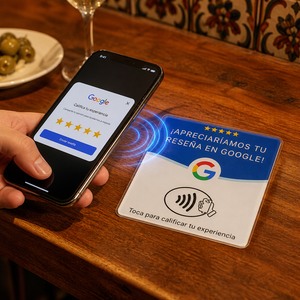 Spanische NFC Google-Bewertungskarte im Großhandel, Anpassbare Version mit Eigenem Logo und Link, OEM ODM für Restaurants, Salons und Hotels - Product Image 3