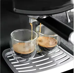 Marchio KDG personalizzato 80ml 150ml 250ml 350ml 450ml 550ml 1000ml doppia parete tazza di caffè vetro tazza caffe bevande vetro